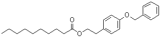 structure of CAS# 848484-93-5, 2-(4-苄基氧基苯基)乙基癸酸酯