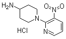 structure of CAS# 848498-92-0, 1-(3-硝基吡啶-2-基)哌啶-4-胺盐酸盐