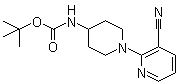 CAS # 848500-02-7, tert-Butyl [1-(3-cyanopyridin-2-yl)piperidin-4-yl]carbamate, [1-(3-Cyano-2-pyridinyl)-4-piperidinyl]carbamic acid 1,1-dimethylethyl