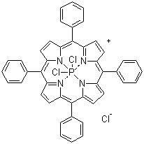 CAS # 84896-72-0, Dichlorophosphorus tetraphenylporphyrin chloride, (5,10,15,20-Tetraphenylporphinato)dichlorophosphorus(V) chloride