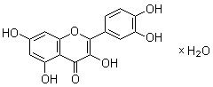 CAS # 849061-97-8, Quercetin hydrate, 2-(3,4-Dihydroxyphenyl)-3,5,7-trihydroxy-4H-1-benzopyran-4-one hydrate