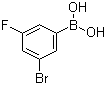 structure of CAS# 849062-37-9, 3-溴-5-氟苯硼酸