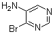 structure of CAS# 849353-34-0, 4-Bromo-5-pyrimidinamine