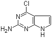 2-Amino-4-chloropyrrolo[2,3-d]pyrimidine molecular structure (CAS 84955-31-7)