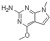 structure of CAS# 84955-33-9, 4-甲氧基-7-甲基-7H-吡咯并[2,3-d]嘧啶-2-胺