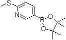 CAS # 849934-89-0, 2-Methylthiopyridine-5-boronic acid pinacol ester, 2-Methylsulfanyl-5-(4,4,5,5-tetramethyl-[1,3,2]dioxaborolan-2-yl)pyridine