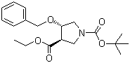 CAS # 849935-82-6, (3R,4S)-rel-4-Benzyloxypyrrolidine-1,3-dicarboxylic acid 1-tert-butyl 3-ethyl ester