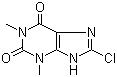 CAS 登录号：85-18-7, 8-氯茶碱, 8-氯-1,3-二甲基-2,6-(1H,3H)-嘌呤二酮