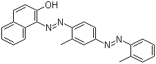 CAS # 85-83-6, Solvent Red 24, C.I. 26105, Sudan IV, 1-(2-Methyl-4-(2-methylphenylazo)phenylazo)-2-naphthol