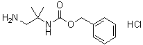 structure of CAS# 850033-67-9, 1-Amino-2-(benzyloxycarbonylamino)-2-methylpropane hydrochloride