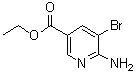 structure of CAS# 850429-51-5, 6-氨基-5-溴烟酸乙酯