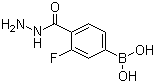 structure of CAS# 850568-06-8, 3-Fluoro-4-hydrazinocarbonylphenylboronic acid