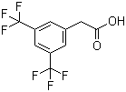structure of CAS# 85068-33-3, 3,5-Bis(trifluoromethyl)phenylacetic acid