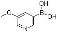 structure of CAS# 850991-69-4, 5-甲氧基吡啶-3-硼酸