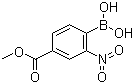 structure of CAS# 85107-55-7, 4-甲氧羰基-2-硝基苯硼酸