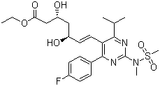 structure of CAS# 851443-04-4, Rosuvastatin ethyl ester