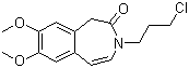 structure of CAS# 85175-59-3, 7,8-二甲氧基-3-(3-氯丙基)-1,3-二氢-2H-3-苯并氮杂卓-2-酮