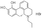 (R)-5,6,6a,7-Tetrahydro-6-propyl-4H-dibenzo[de,g]quinoline-10,11-diol hydrobromide molecular structure (CAS 85199-01-5)