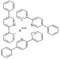 CAS 登录号：852151-17-8, 三[2-(5-苯基-吡啶-2-基)苯]合铱