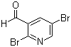 structure of CAS# 852181-11-4, 2,5-Dibromonicotinaldehyde