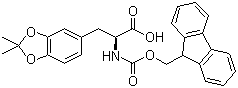 structure of CAS# 852288-18-7, (2S)-2-[[(9H-芴-9-基甲氧基)羰基]氨基]-3-(2,2-二甲基-1,3-苯并二恶茂-5-基)丙酸
