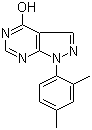 4-Hydroxy-1-(2,4-dimethylphenyl)pyrazolo[3,4-d]pyrimidine molecular structure (CAS 852313-95-2)