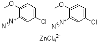 CAS # 85252-22-8, Bis(5-chloro-2-methoxybenzenediazonium) tetrachlorozincate, Diazo Red RC