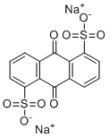 9,10-Dihydro-9,10-dioxo-1,5-Anthracenedisulfonic acid disodium salt molecular structure (CAS 853-35-0)