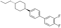 structure of CAS# 85312-59-0, 4'-(反式-4-丙基环己基)-3,4-二氟联苯