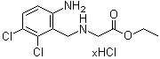 CAS # 85325-12-8, N-[(6-Amino-2,3-dichlorophenyl)methyl]glycine ethyl ester hydrochloride