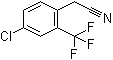 structure of CAS# 85386-80-7, 4-Chloro-2-(trifluoromethyl)-benzeneacetonitrile