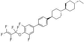 CAS # 853932-25-9, 4'-[(trans,trans)-4'-Ethyl[1,1'-bicyclohexyl]-4-yl]-3,5-difluoro-4-[(1,1,2,3,3-pentafluoro-2-propenyl)oxy]-1,1'-biphenyl