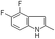 structure of CAS# 85462-60-8, 4,5-Difluoro-2-methylindole