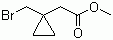 structure of CAS# 855473-50-6, 2-(1-溴甲基环丙烷)乙酸甲酯