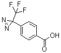 4-[3-(Trifluoromethyl)-3H-diazirin-3-yl]benzoic acid molecular structure (CAS 85559-46-2)
