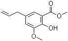structure of CAS# 85614-43-3, 5-烯丙基-3-甲氧基水杨酸甲酯