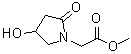 4-Hydroxy-2-oxo-1-pyrrolidineacetic acid methyl ester molecular structure (CAS 85614-52-4)