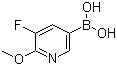 structure of CAS# 856250-60-7, 5-Fluoro-6-methoxy-3-pyridineboronic acid