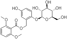 CAS # 85643-19-2, Curculigoside, [5-Hydroxy-2-[(2S,3R,4S,5S,6R)-3,4,5-trihydroxy-6-(hydroxymethyl)oxan-2-yl]oxyphenyl]methyl-2,6-dimethoxybenzoate