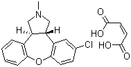 Asenapine maleate molecular structure (CAS 85650-56-2)