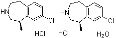 CAS # 856681-05-5, Lorcaserin hydrochloride hemihydrate, (1R)-8-Chloro-2,3,4,5-tetrahydro-1-methyl-1H-3-benzazepine hydrochloride hemihydrate