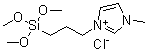 CAS # 856925-70-7, 1-Methyl-3-[3-(trimethoxysilyl)propyl]imidazolium chloride