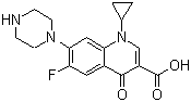 structure of CAS# 85721-33-1, 环丙沙星