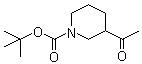 3-Acetyl-1-piperidinecarboxylic acid tert-butyl ester molecular structure (CAS 858643-92-2)