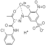 CAS # 85896-36-2, Hydrogen [3-[[1-[[(2-chlorophenyl)amino]carbonyl]-2-oxopropyl]azo]-4-hydroxy-5-nitrobenzenesulfonato]chromate