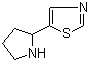 CAS # 859206-89-6, 5-(2-Pyrrolidinyl)thiazole