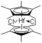 structure of CAS# 85959-83-7, Bis(pentamethylcyclopentadienyl)hafnium dichloride