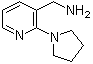 CAS # 859850-79-6, 2-(1-Pyrrolidinyl)-3-pyridinemethanamine, [[2-(Pyrrolidin-1-yl)pyridin-3-yl]methyl]amine