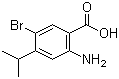 structure of CAS# 859937-44-3, 2-氨基-4-异丙基-5-溴苯甲酸