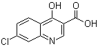 structure of CAS# 86-47-5, 4-Hydroxy-7-chloro-3-quinolinecarboxylic acid